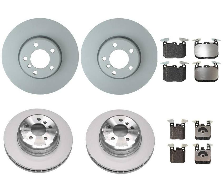 BMW Brake Kit - Pads and Rotors Front &  Rear (340mm/345mm)